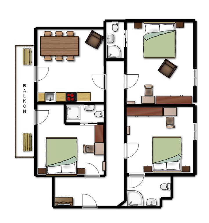 Apartements Richlegghof Filzmoos Pokoj fotografie